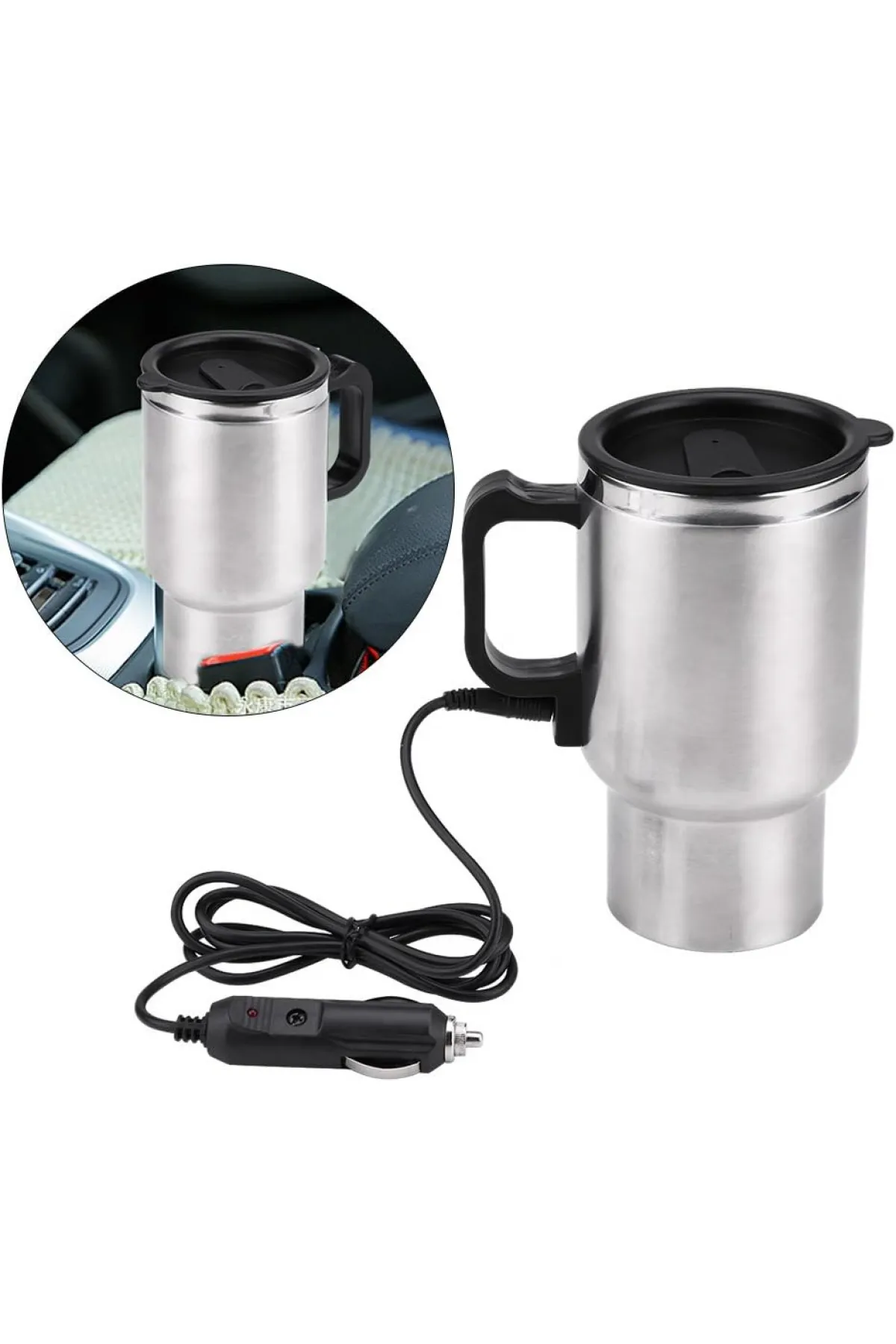 INWELT Paslanmaz Çelik Araç Kettle Termos 500 ml