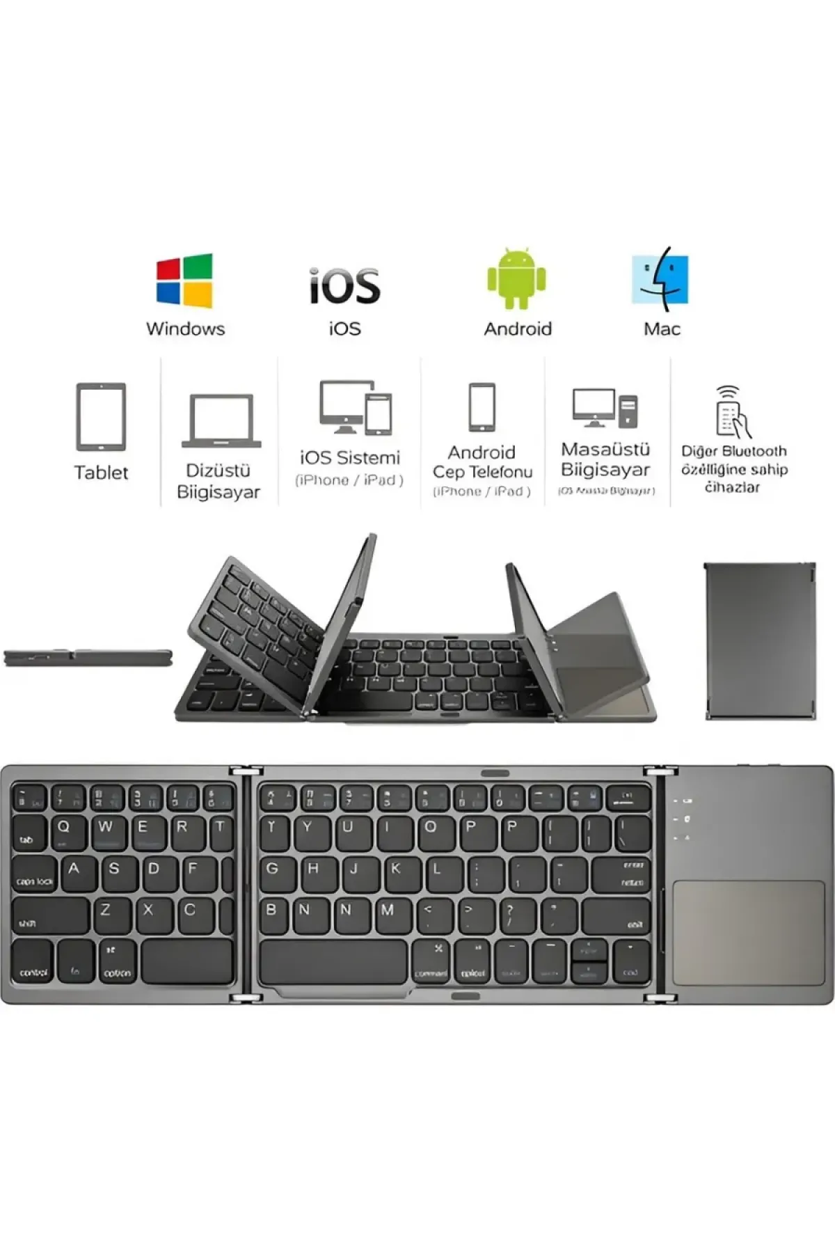INWELT Katlanabilir Bluetooth Klavye