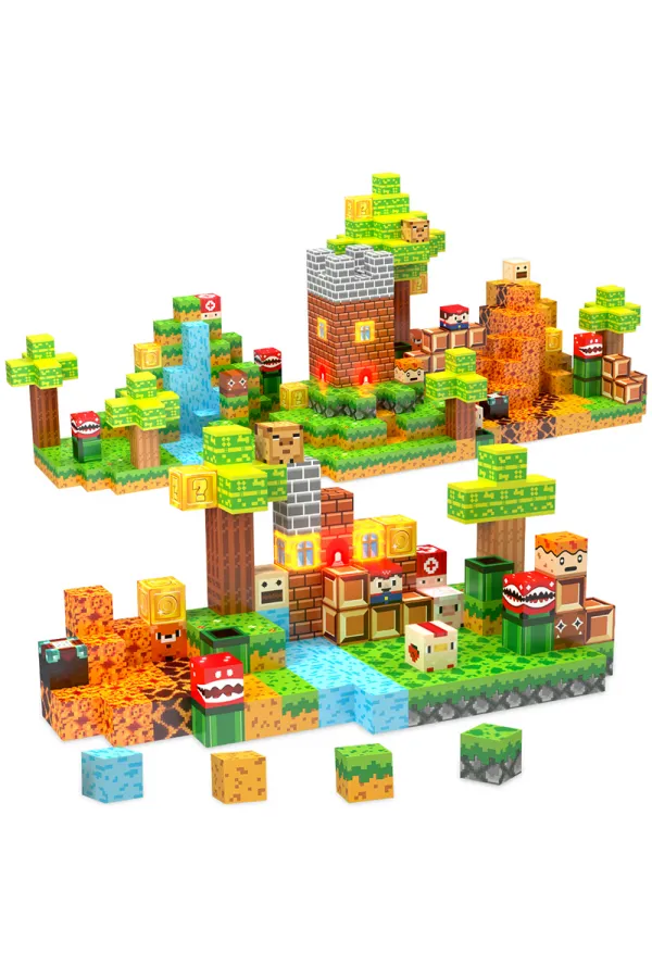 INWELT Manyetik Blok 192 Parça Puzzle